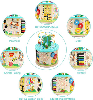 Wooden Activity Cube