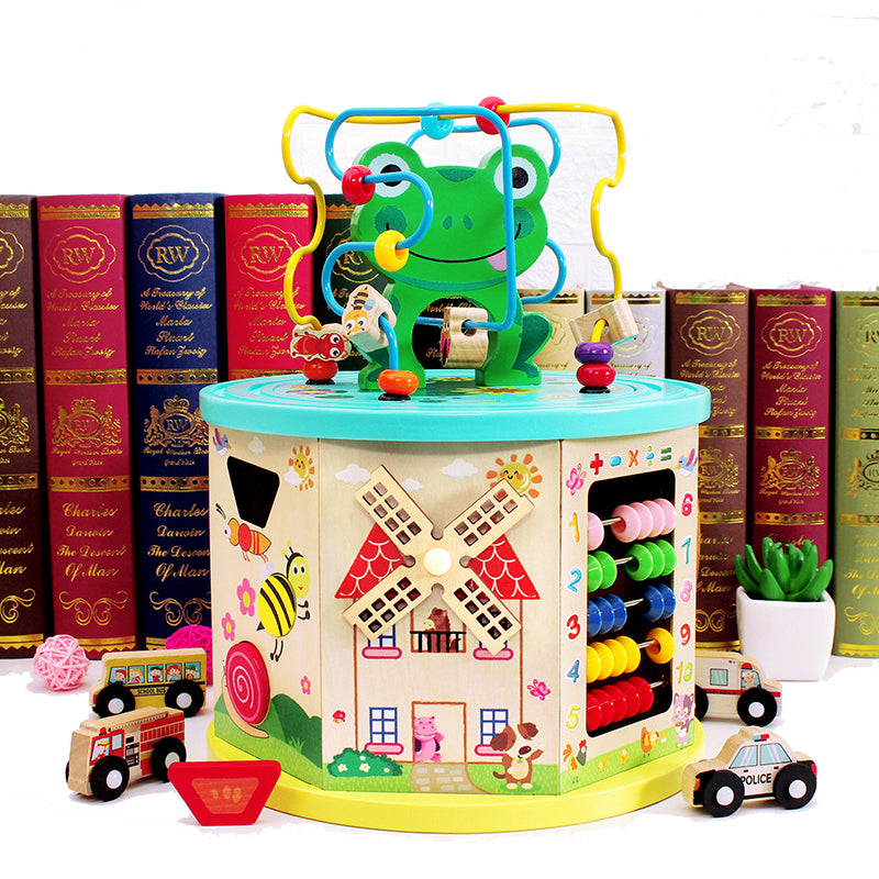 Wooden Activity Cube