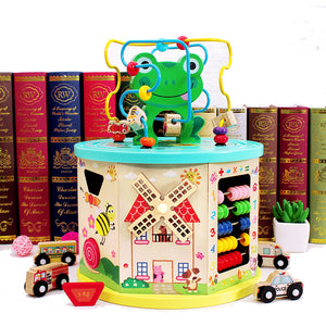 Wooden Activity Cube