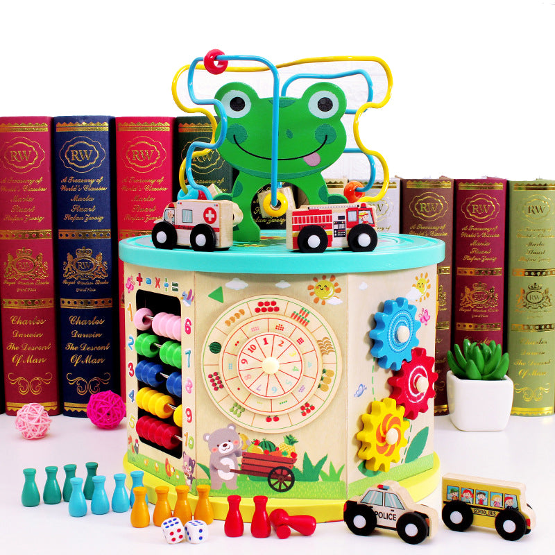 Wooden Activity Cube