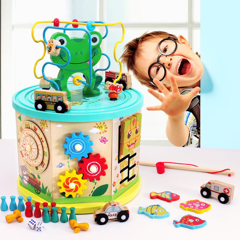 Wooden Activity Cube