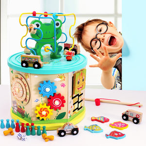 Wooden Activity Cube