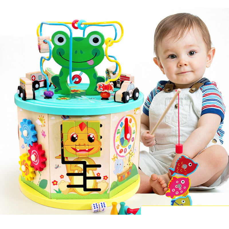 Wooden Activity Cube