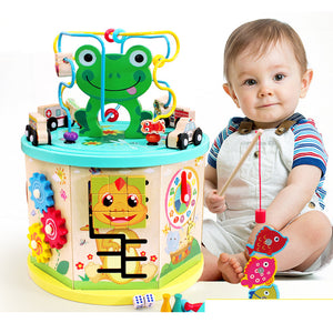 Wooden Activity Cube